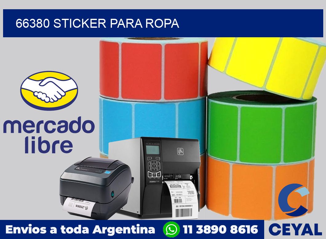 66380 STICKER PARA ROPA