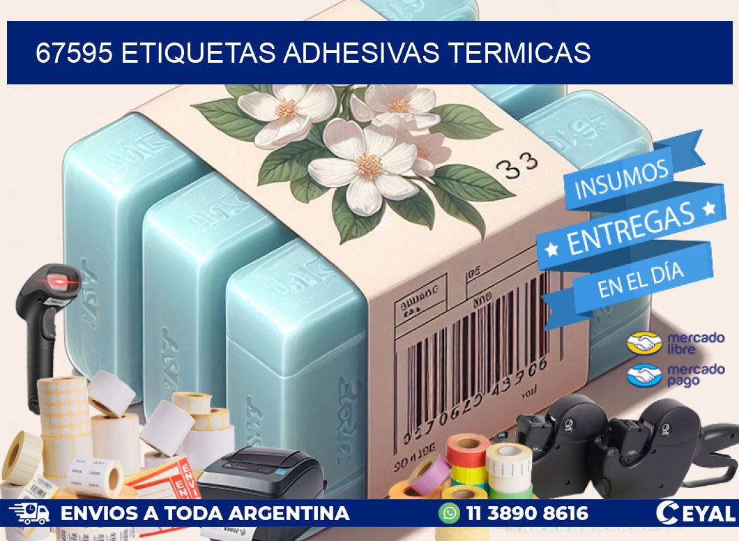 67595 etiquetas adhesivas termicas