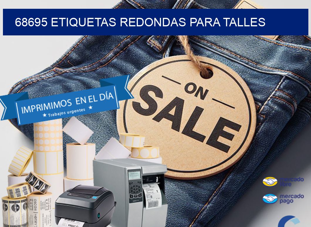 68695 ETIQUETAS REDONDAS PARA TALLES