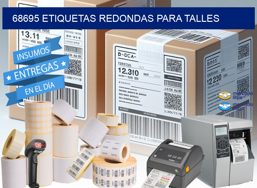 68695 ETIQUETAS REDONDAS PARA TALLES