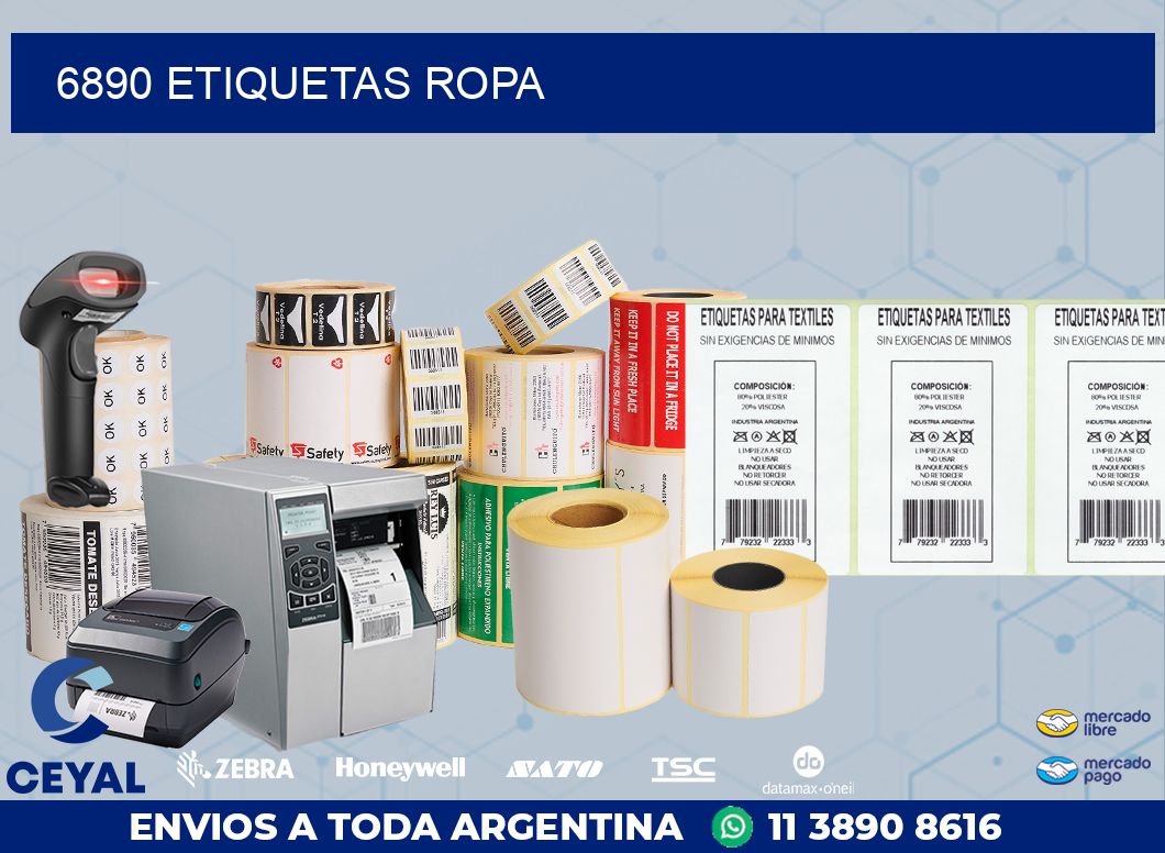 6890 ETIQUETAS ROPA
