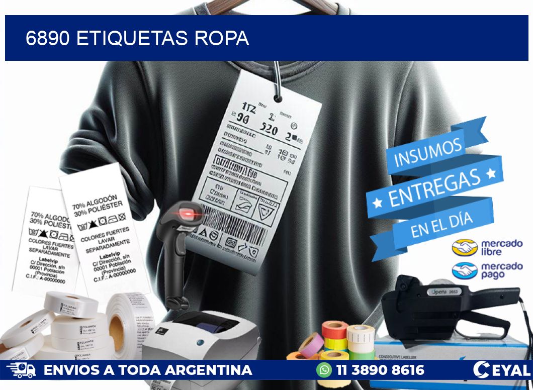 6890 ETIQUETAS ROPA