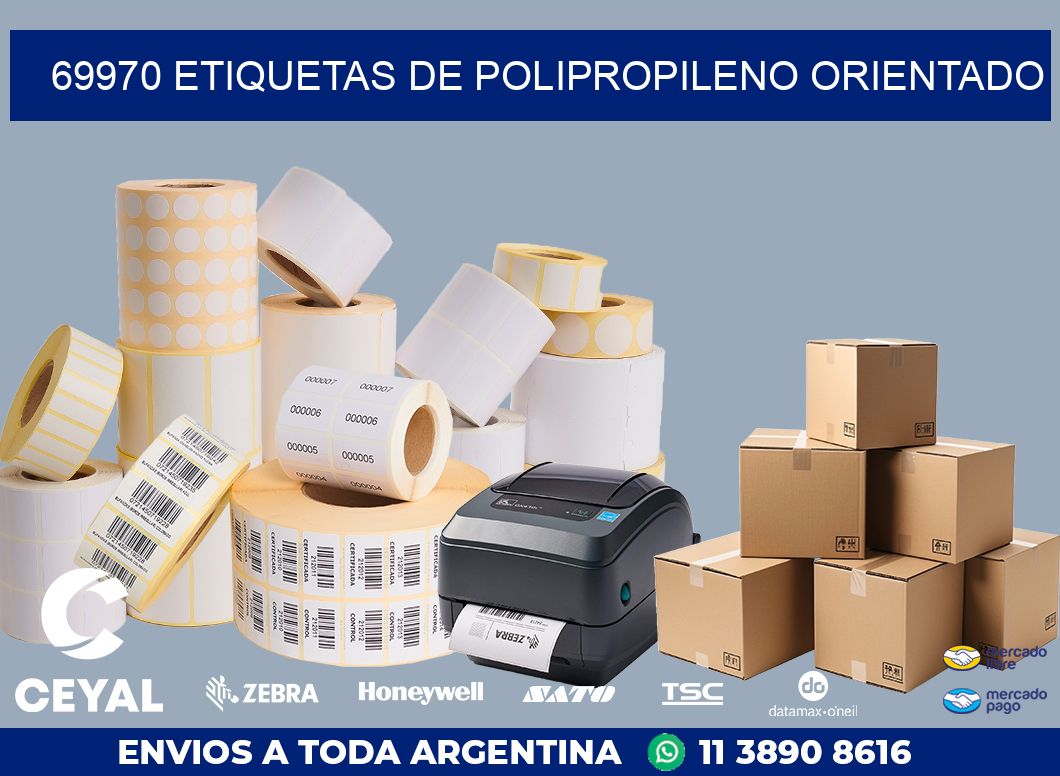 69970 ETIQUETAS DE POLIPROPILENO ORIENTADO