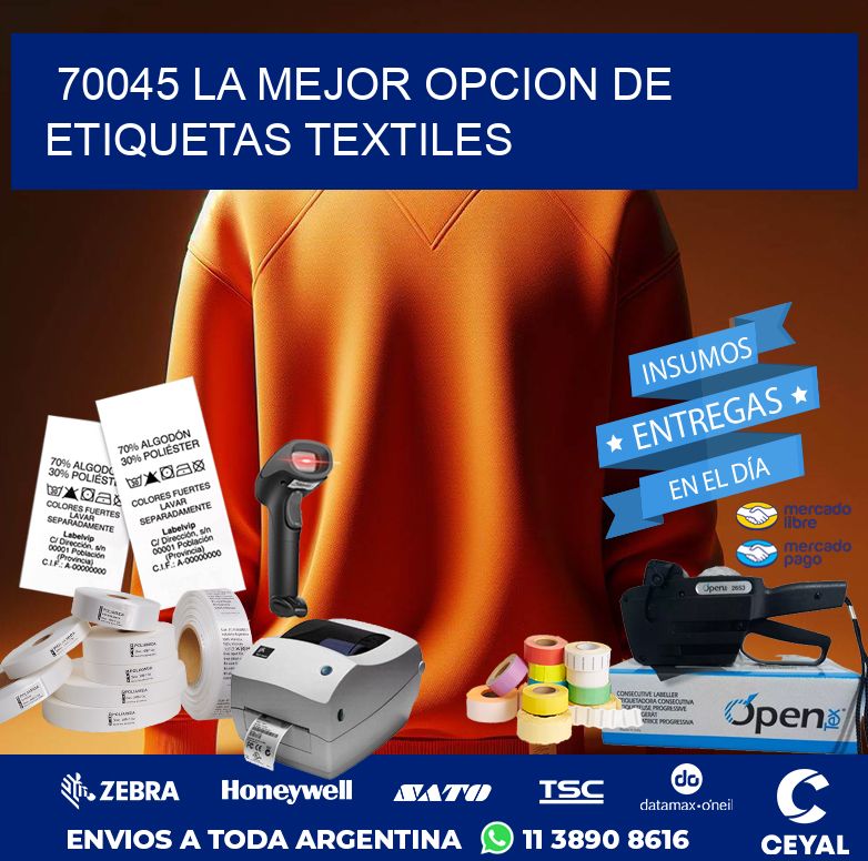 70045 LA MEJOR OPCION DE ETIQUETAS TEXTILES
