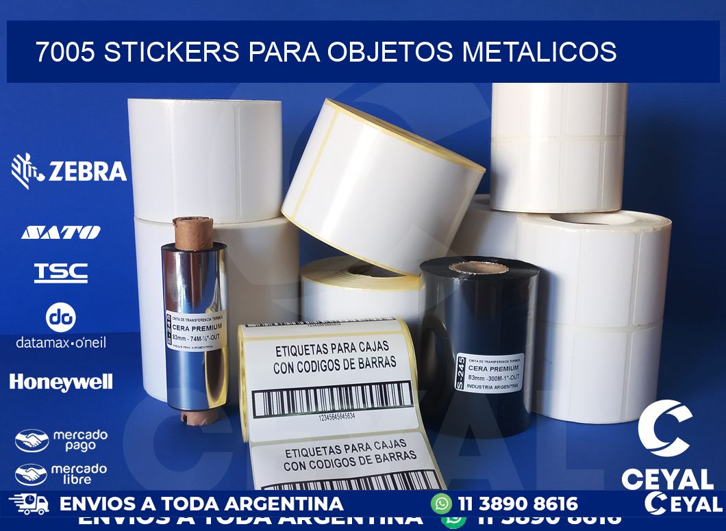 7005 STICKERS PARA OBJETOS METALICOS