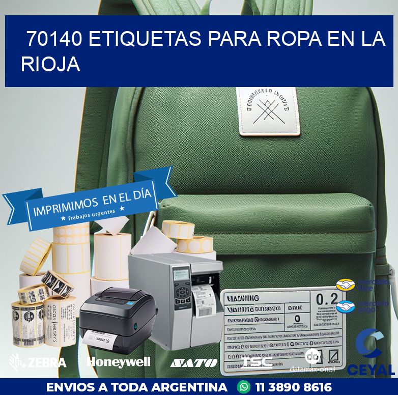 70140 ETIQUETAS PARA ROPA EN LA RIOJA