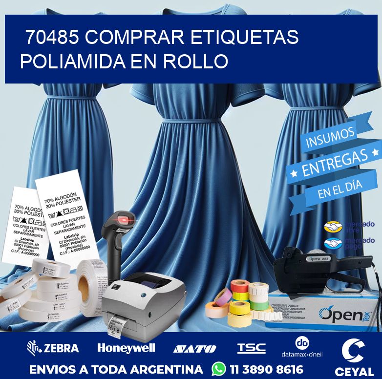 70485 COMPRAR ETIQUETAS POLIAMIDA EN ROLLO