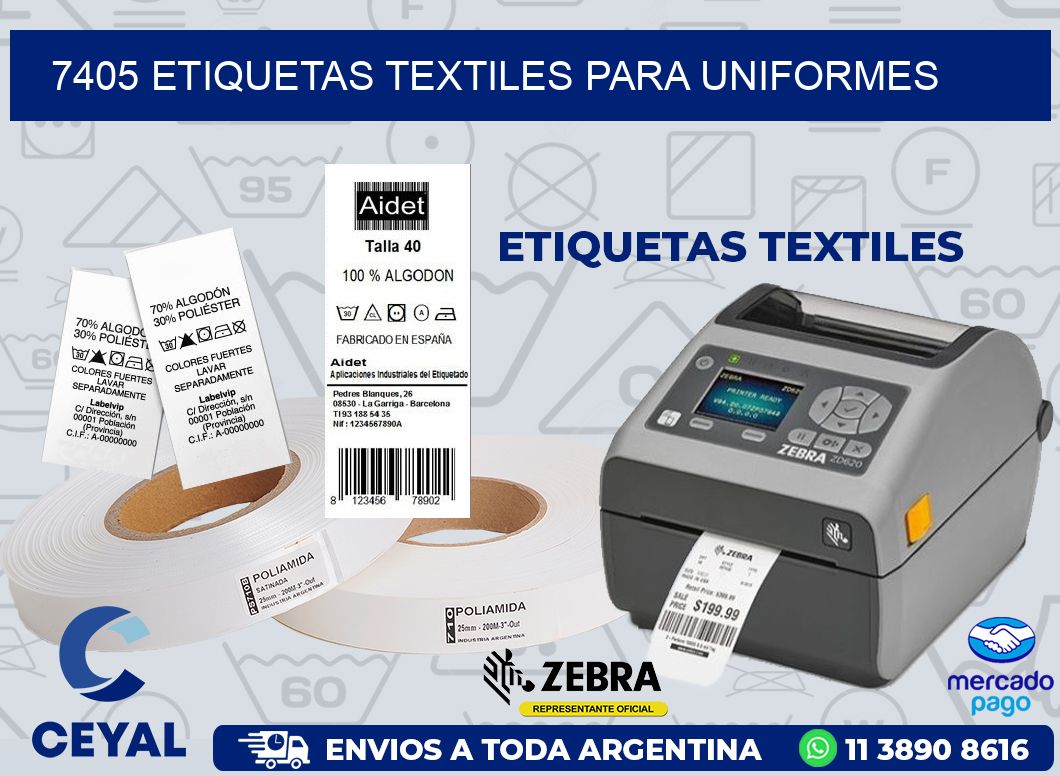 7405 ETIQUETAS TEXTILES PARA UNIFORMES