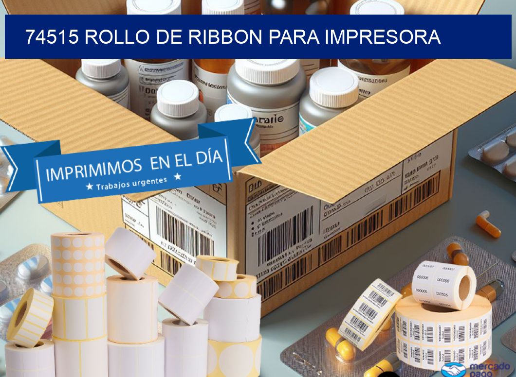 74515 ROLLO DE RIBBON PARA IMPRESORA