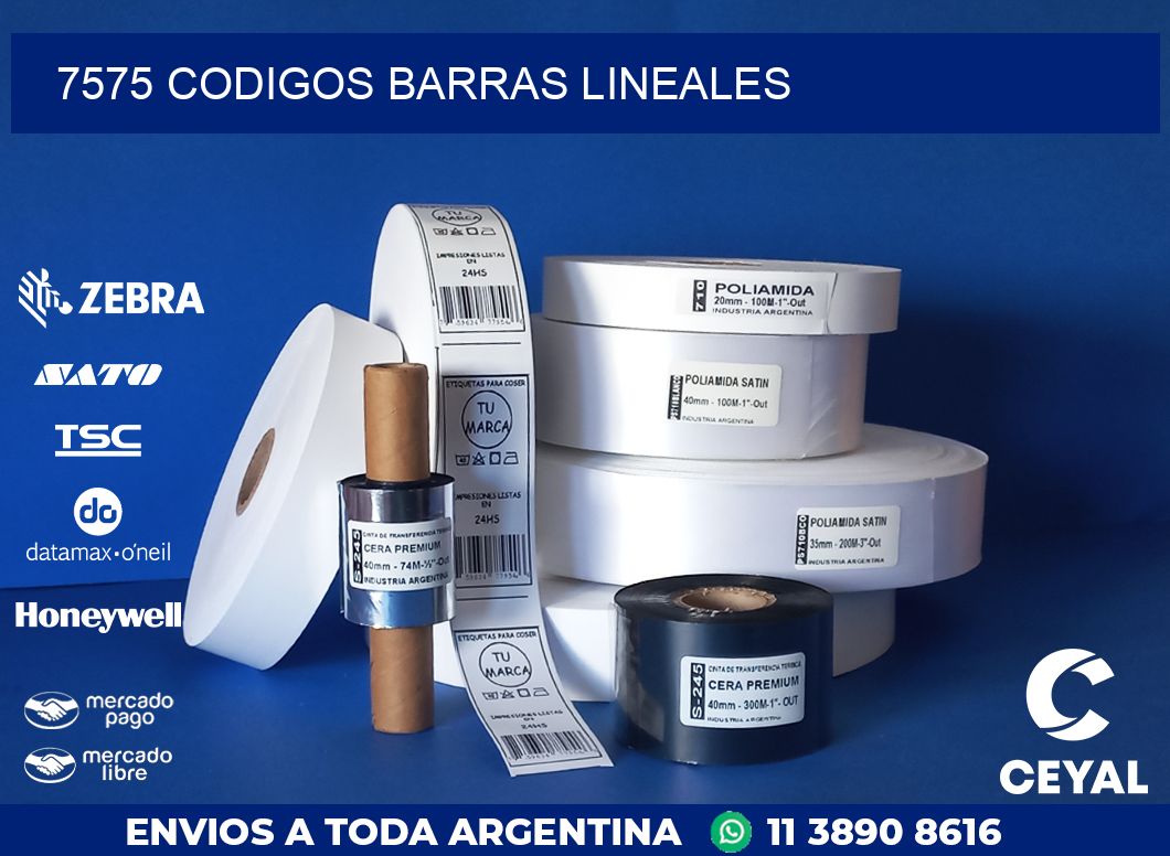 7575 CODIGOS BARRAS LINEALES