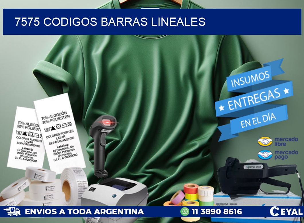 7575 CODIGOS BARRAS LINEALES