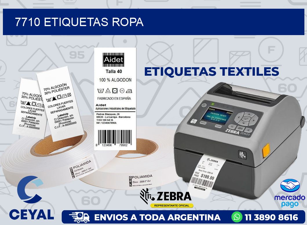 7710 ETIQUETAS ROPA
