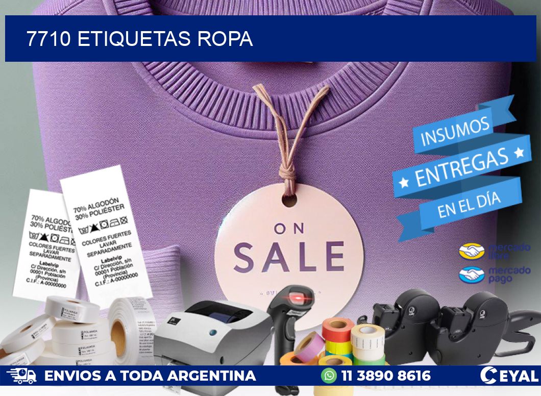 7710 ETIQUETAS ROPA