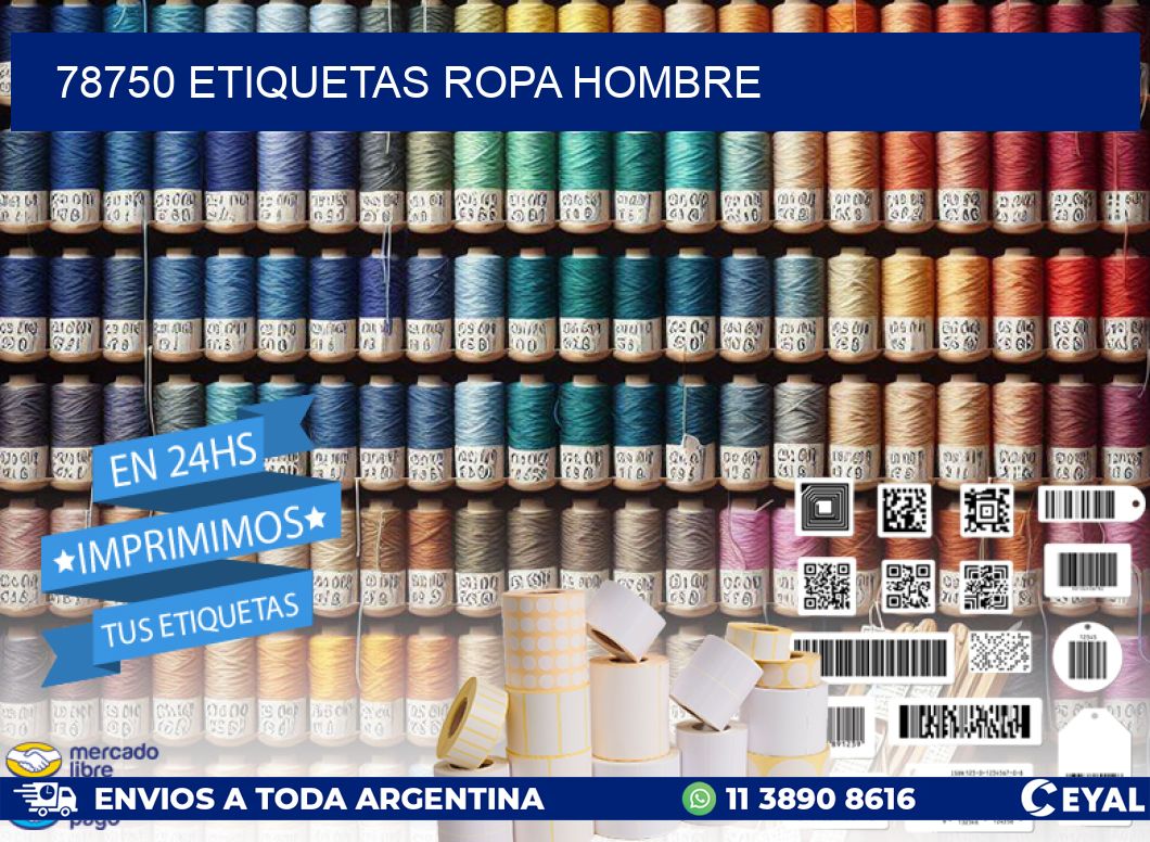 78750 ETIQUETAS ROPA HOMBRE