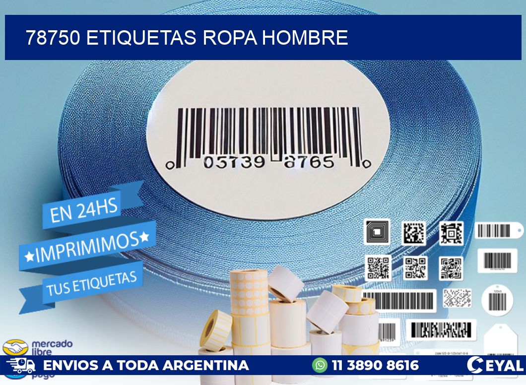 78750 ETIQUETAS ROPA HOMBRE