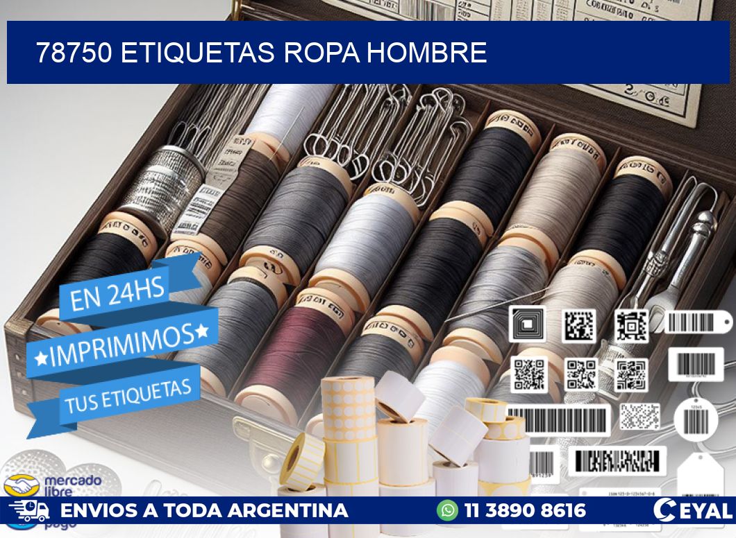 78750 ETIQUETAS ROPA HOMBRE
