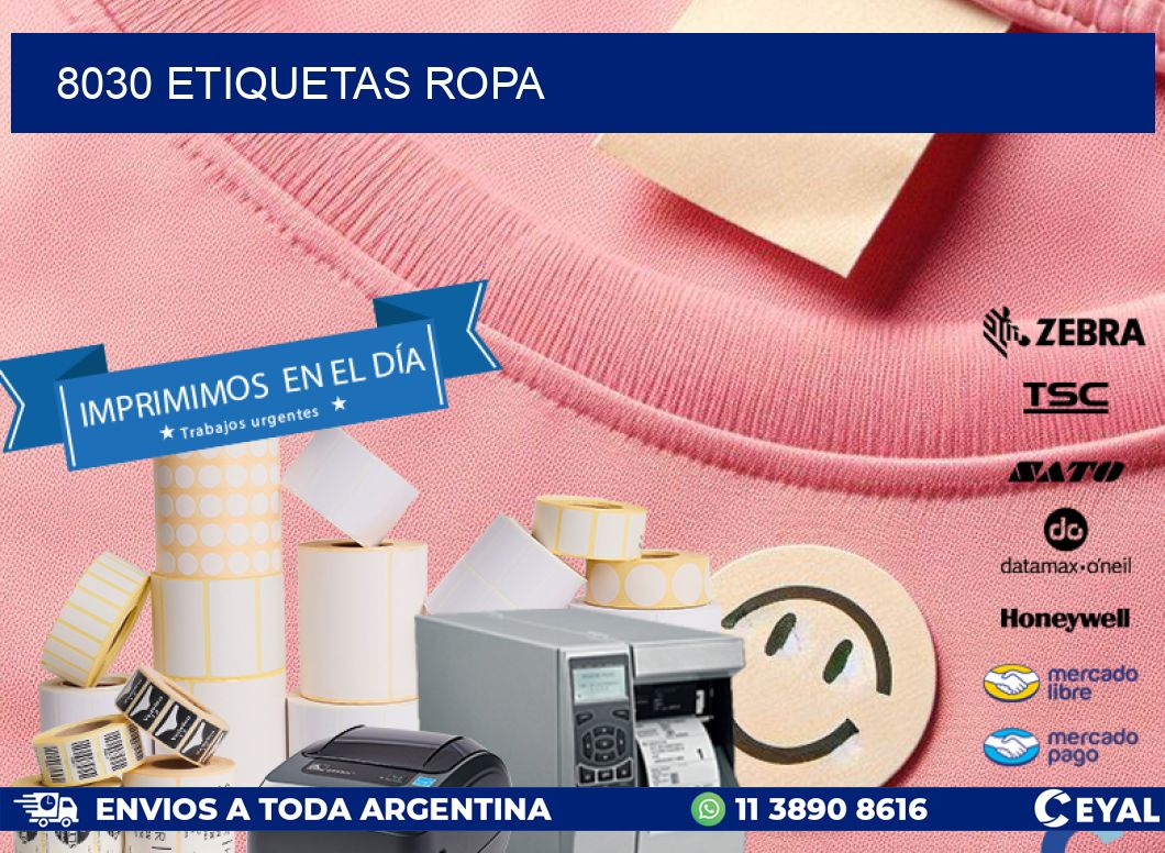 8030 ETIQUETAS ROPA