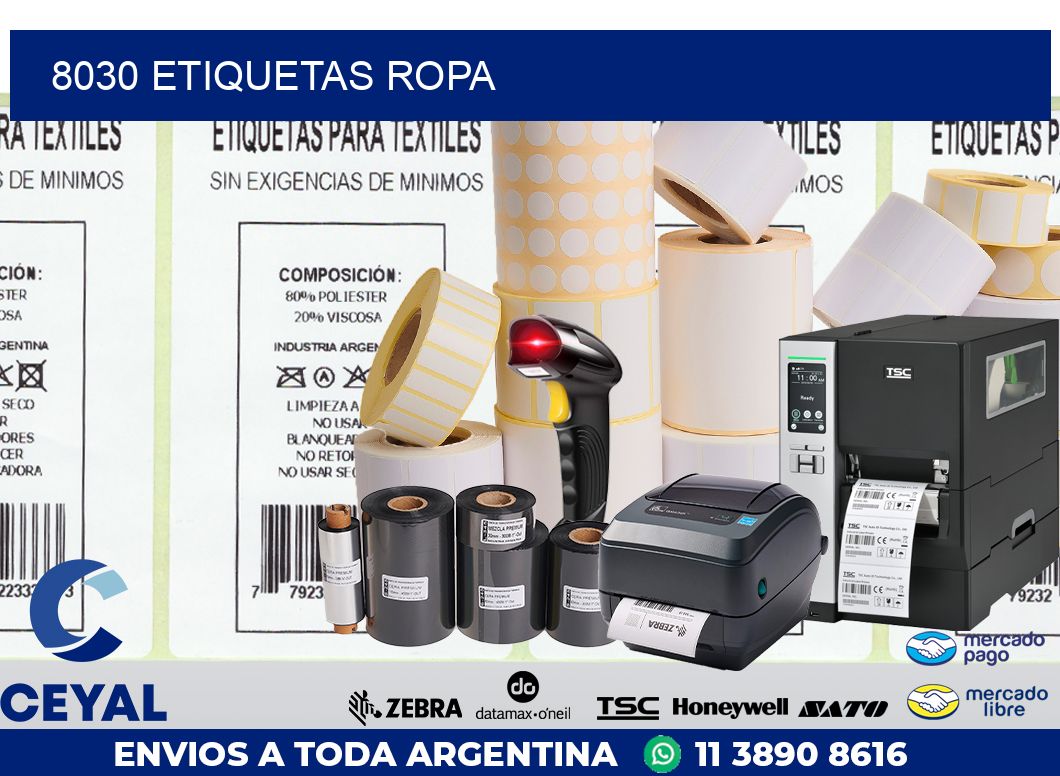 8030 ETIQUETAS ROPA