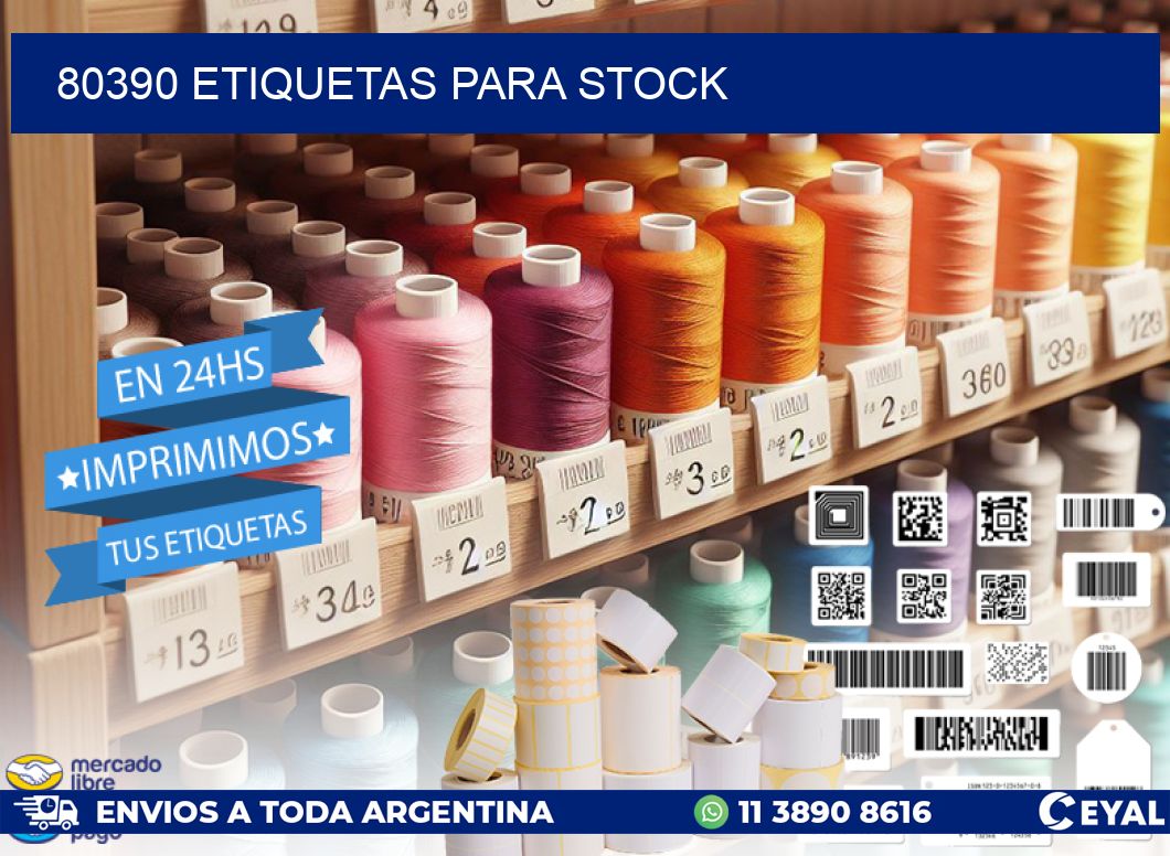 80390 ETIQUETAS PARA STOCK