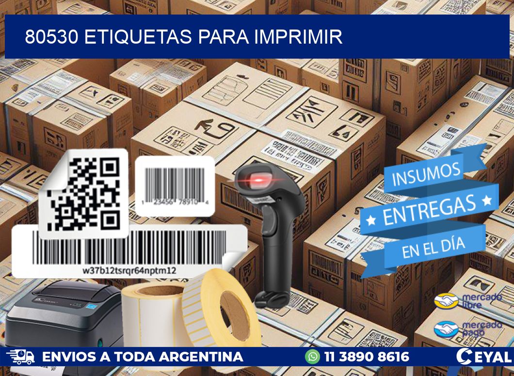 80530 etiquetas para imprimir