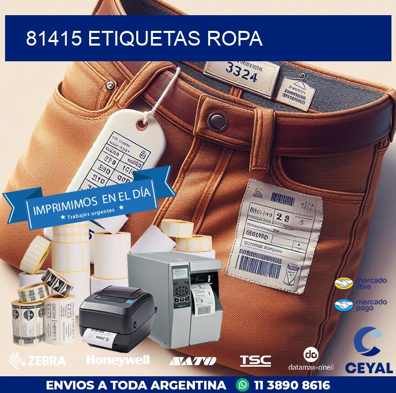 81415 ETIQUETAS ROPA