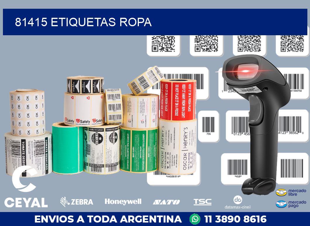 81415 ETIQUETAS ROPA