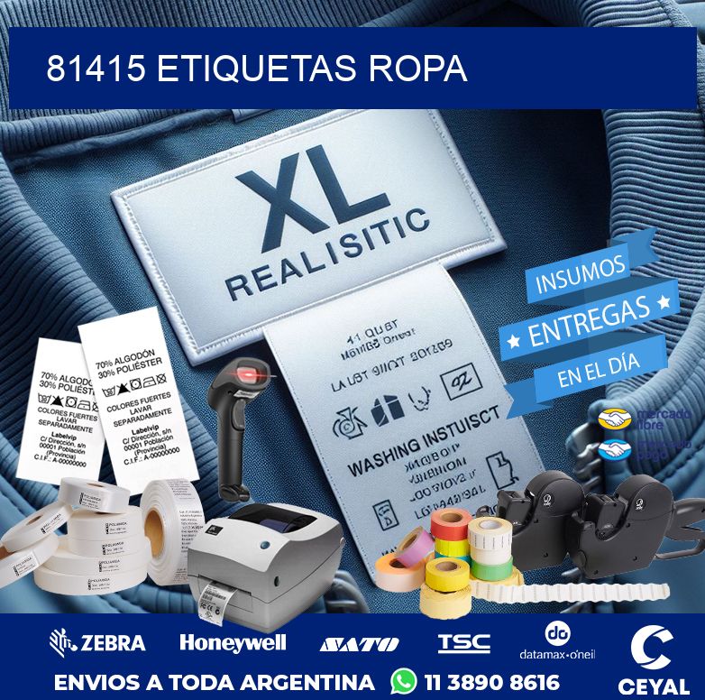 81415 ETIQUETAS ROPA