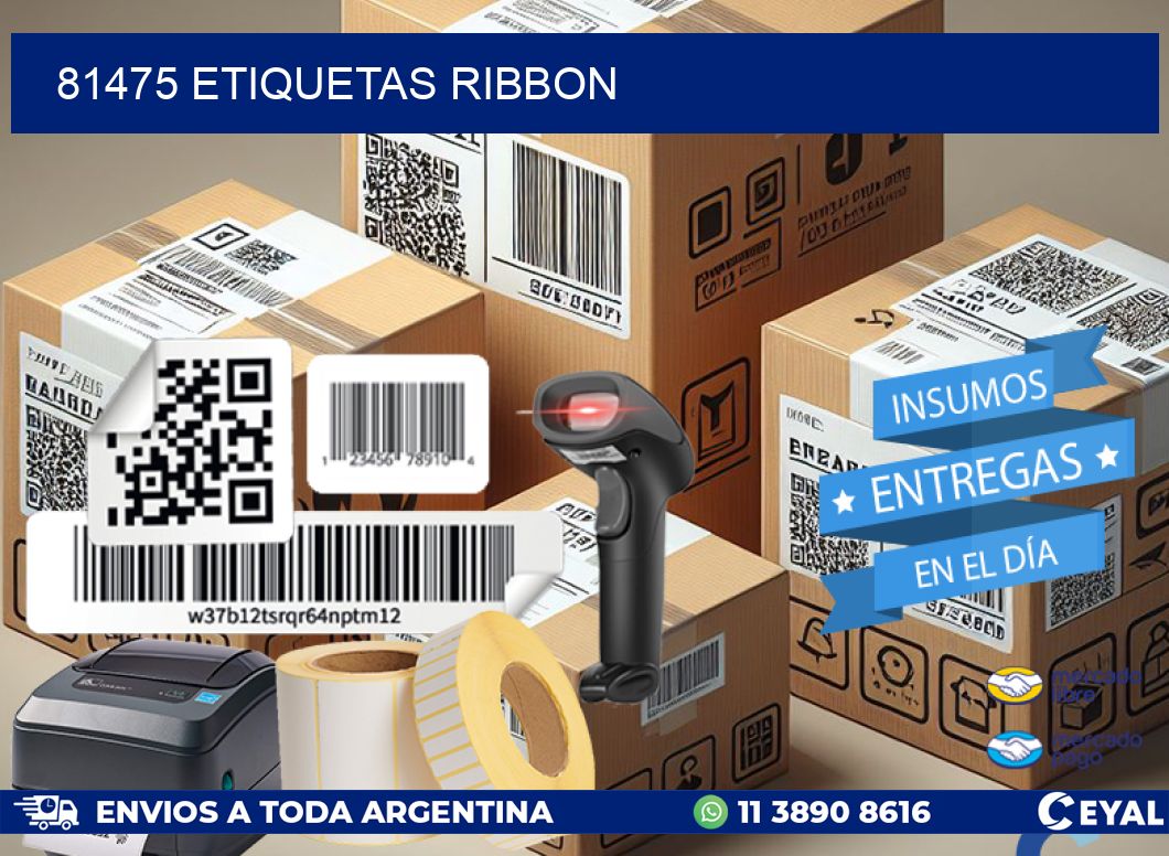 81475 ETIQUETAS RIBBON