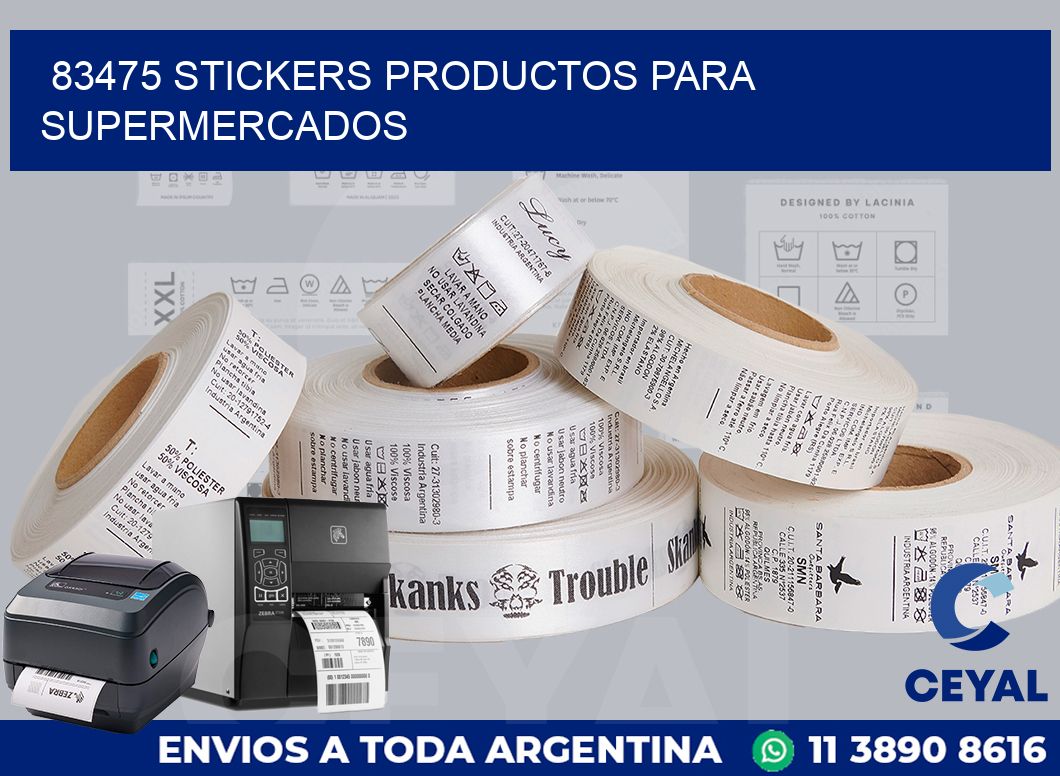 83475 STICKERS PRODUCTOS PARA SUPERMERCADOS