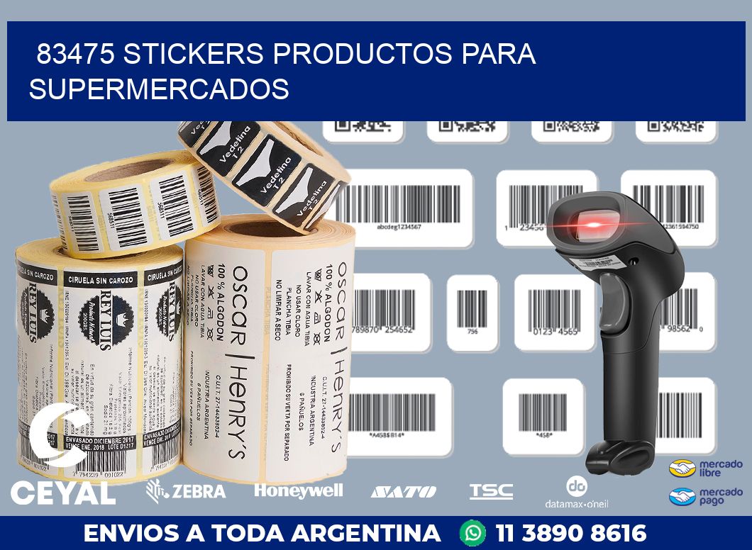 83475 STICKERS PRODUCTOS PARA SUPERMERCADOS