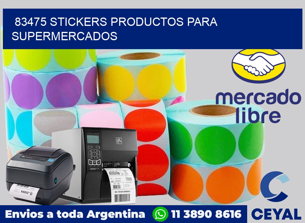 83475 STICKERS PRODUCTOS PARA SUPERMERCADOS