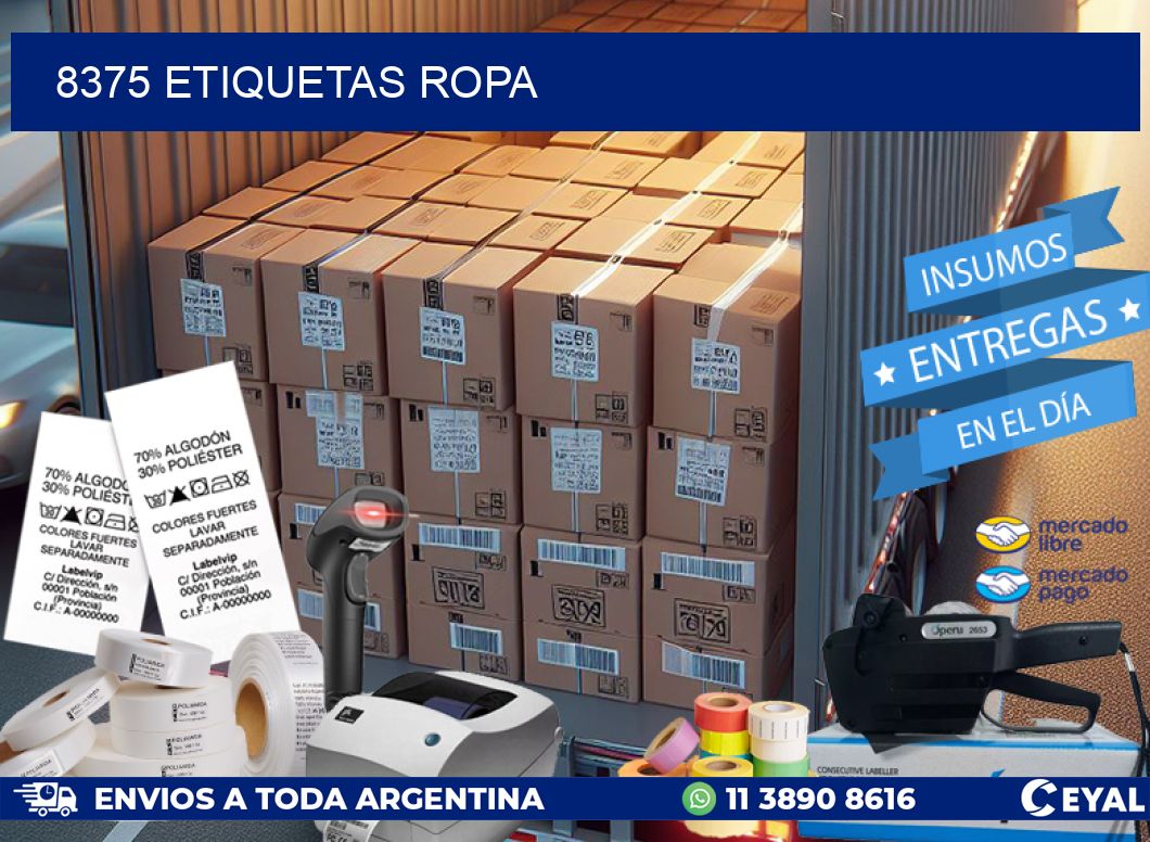 8375 ETIQUETAS ROPA