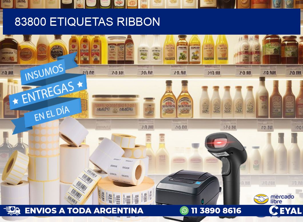 83800 ETIQUETAS RIBBON