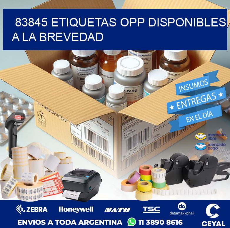 83845 ETIQUETAS OPP DISPONIBLES A LA BREVEDAD