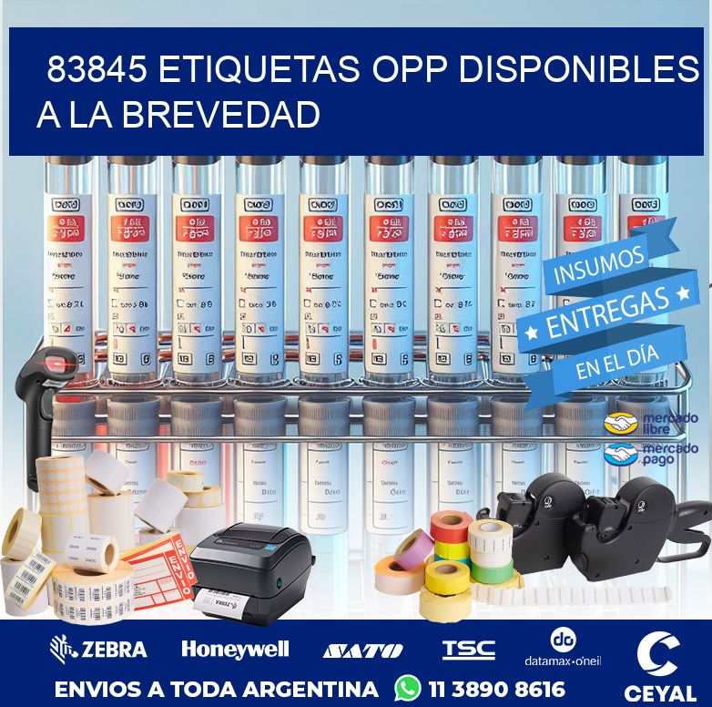 83845 ETIQUETAS OPP DISPONIBLES A LA BREVEDAD