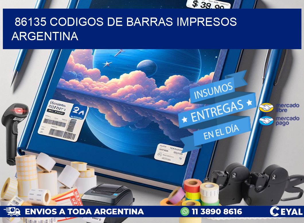 86135 Codigos de barras impresos Argentina