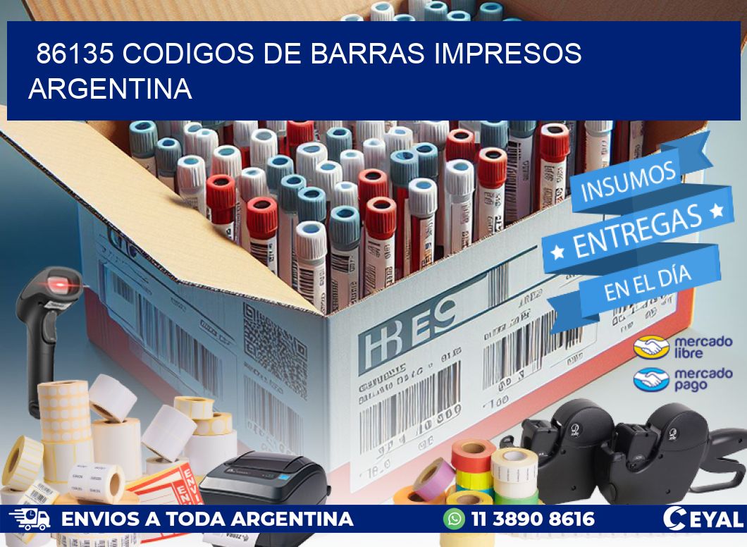 86135 Codigos de barras impresos Argentina