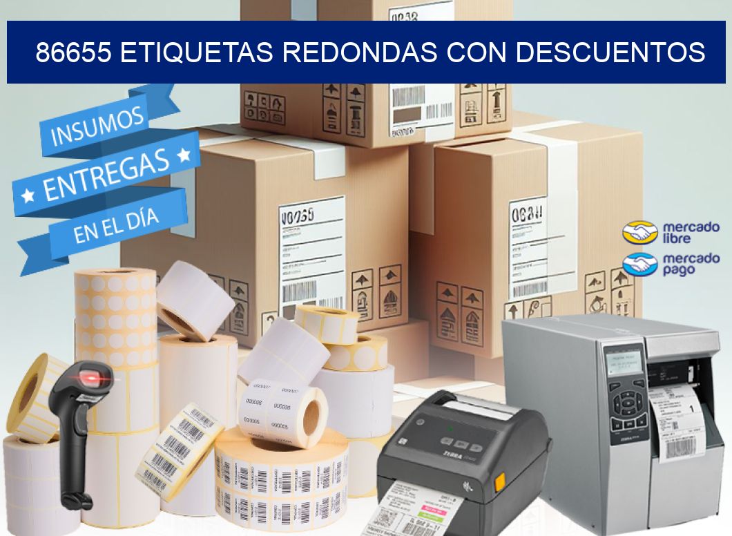 86655 ETIQUETAS REDONDAS CON DESCUENTOS