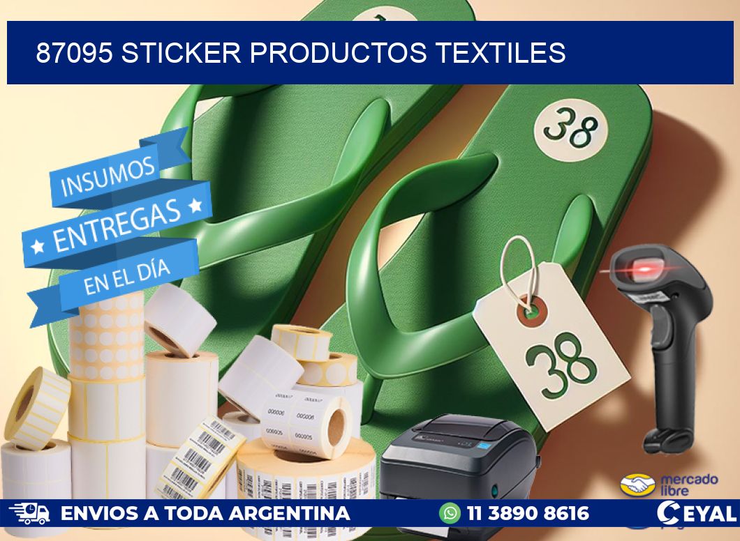 87095 STICKER PRODUCTOS TEXTILES