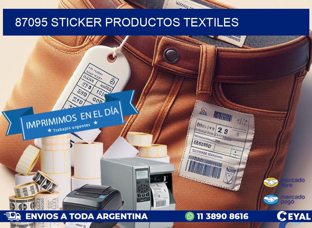 87095 STICKER PRODUCTOS TEXTILES