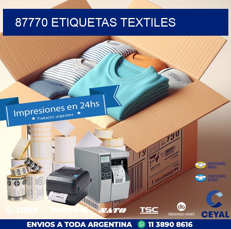 87770 ETIQUETAS TEXTILES