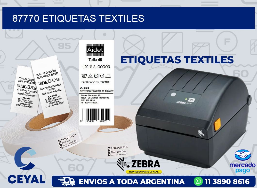 87770 ETIQUETAS TEXTILES