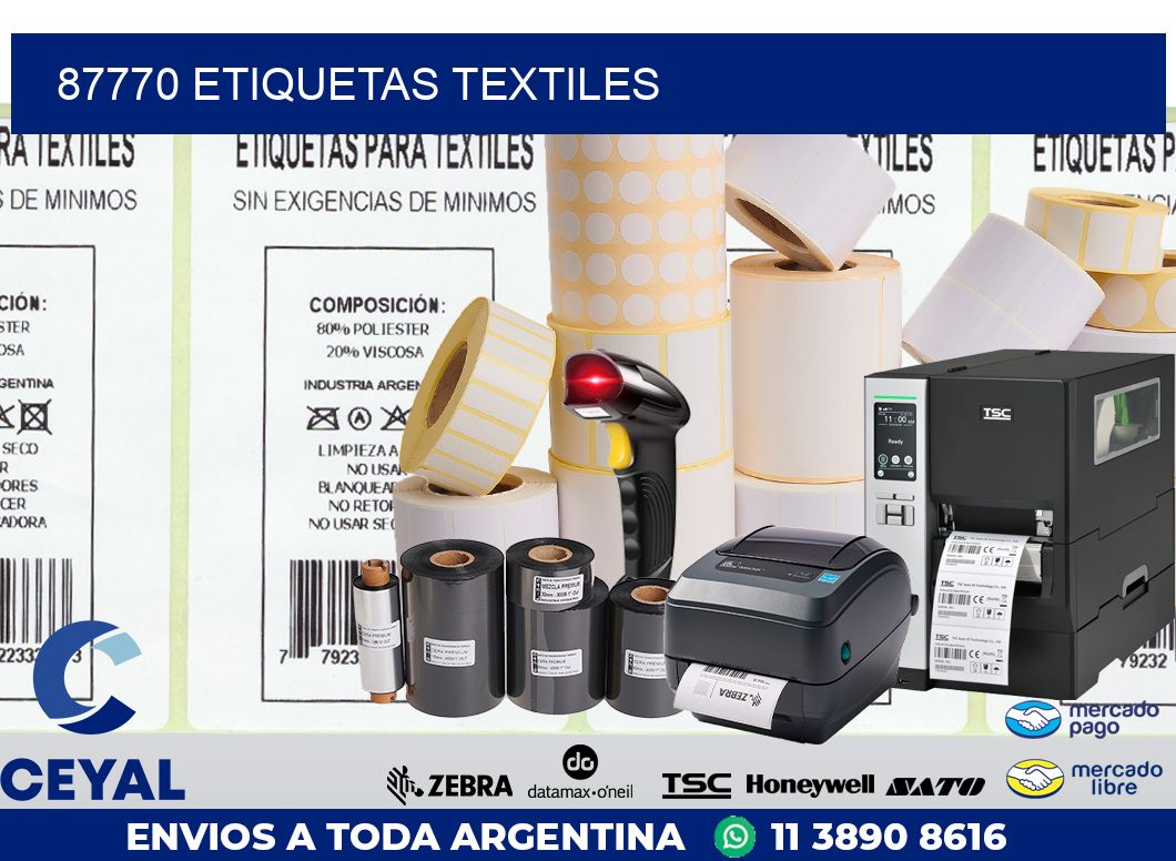 87770 ETIQUETAS TEXTILES