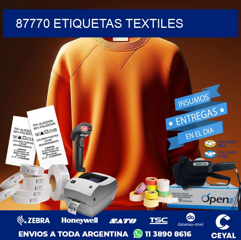 87770 ETIQUETAS TEXTILES