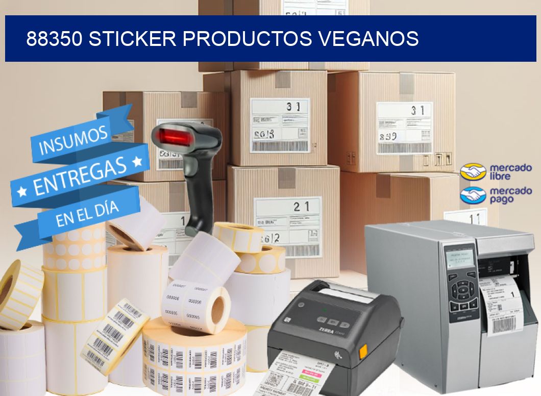 88350 STICKER PRODUCTOS VEGANOS