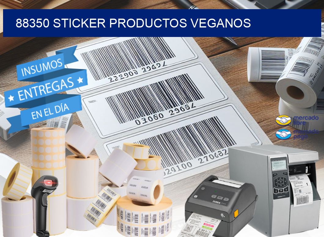 88350 STICKER PRODUCTOS VEGANOS