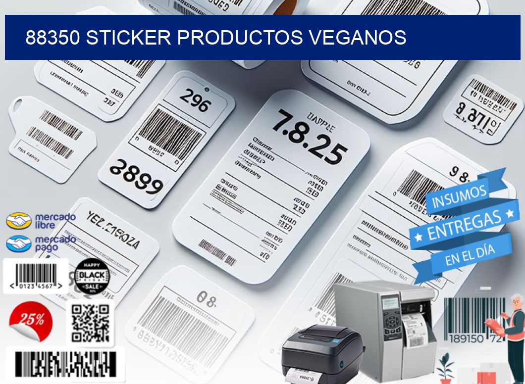 88350 STICKER PRODUCTOS VEGANOS