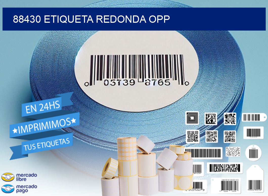 88430 ETIQUETA REDONDA OPP
