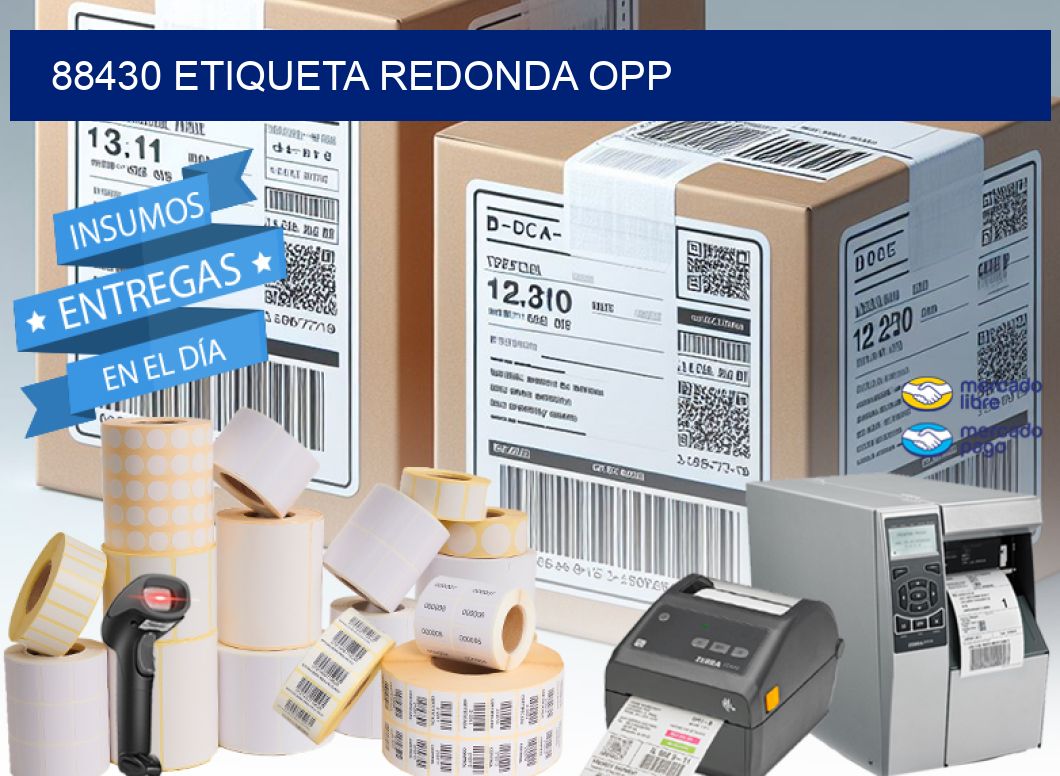 88430 ETIQUETA REDONDA OPP
