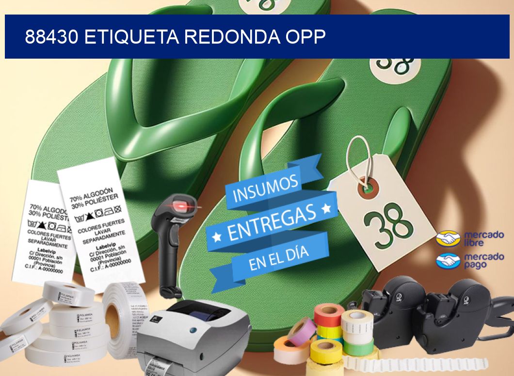 88430 ETIQUETA REDONDA OPP